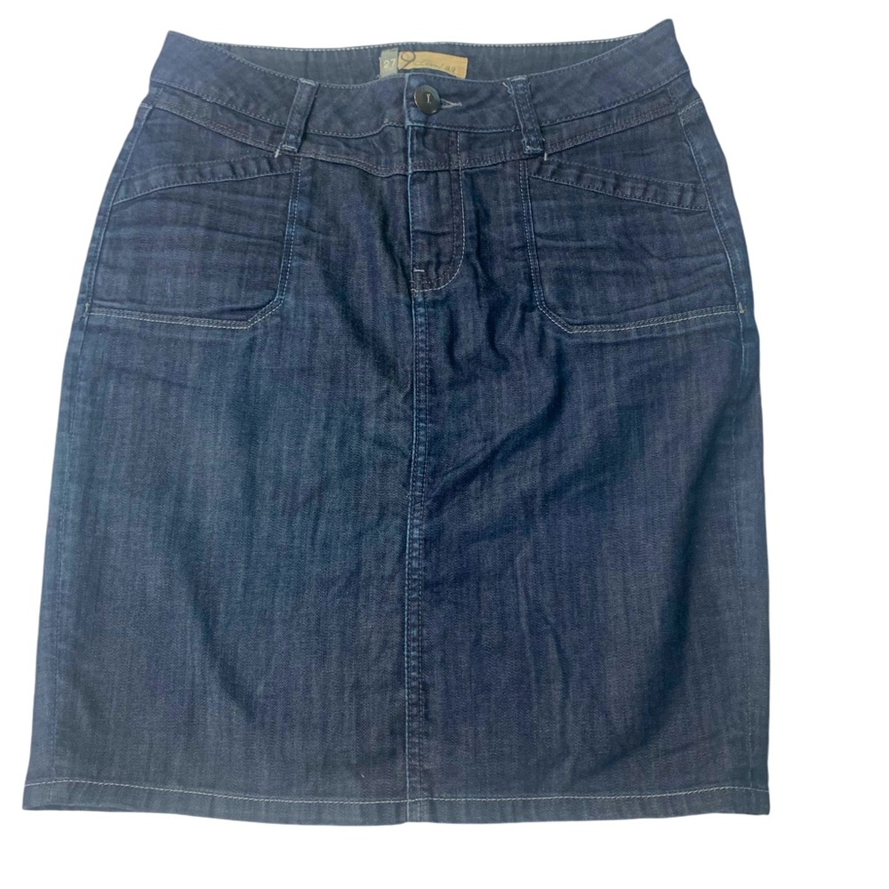Anthropologie Level 99 Denim Pencil Skirt